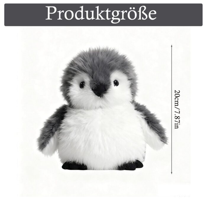 JcvPot Pinguin Kuscheltier, Weiches Stofftier Für Kinder Und Babys, Kuscheltier Pinguin Plüschtier, Plüschtier – Bild 7