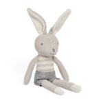 Jollein 037-001-65366 Stofftier Kuscheltier Hase Kaninchen Junge Joey grau