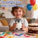JcvPot Pinguin Kuscheltier, Weiches Stofftier Für Kinder Und Babys, Kuscheltier Pinguin Plüschtier, Plüschtier – Bild 4