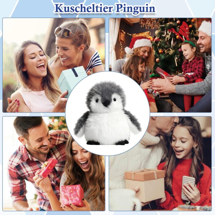 JcvPot Pinguin Kuscheltier, Weiches Stofftier Für Kinder Und Babys, Kuscheltier Pinguin Plüschtier, Plüschtier – Bild 2