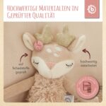 Bieco Kuscheltier Reh Ella mit Rassel | Baby Kuscheltier ab 0 Monate Stofftier Baby Plüschtier Reh rentier – Bild 4